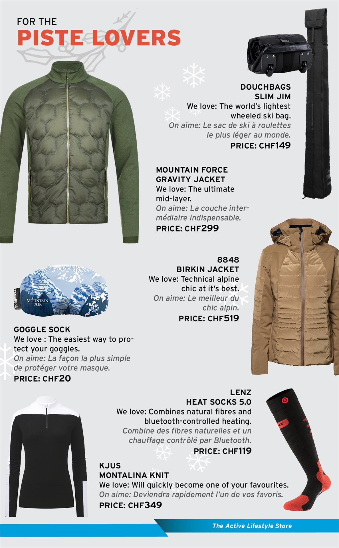Gifts for the piste lovers